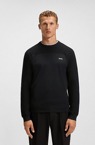 BOSS GREEN Strickpullover KN Momentum-X CN Rundhalsausschnitt, Regular Fit, günstig online kaufen