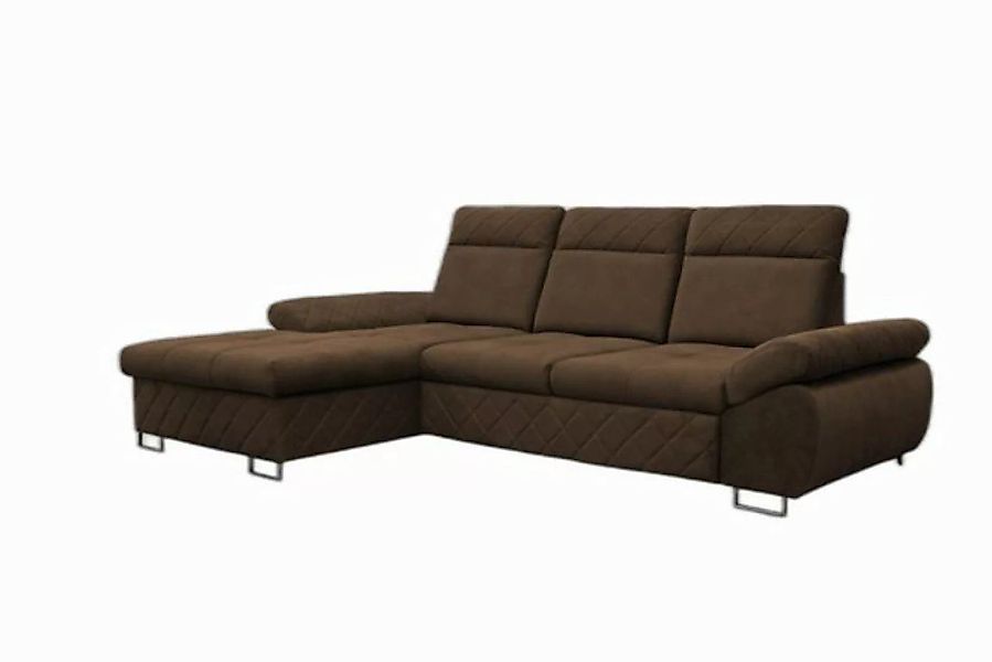 Xlmoebel Ecksofa Lounge Stoff L-Form Sofa Braunes Ecksofa Sitzmöbel, 2 Teil günstig online kaufen