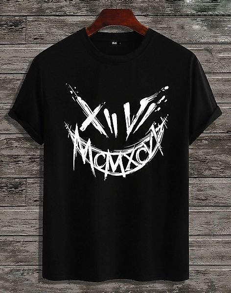 RMK T-Shirt RMK T-Shirt Herren Shirt Rundhals Vintage Smile Smiley aus 100% günstig online kaufen
