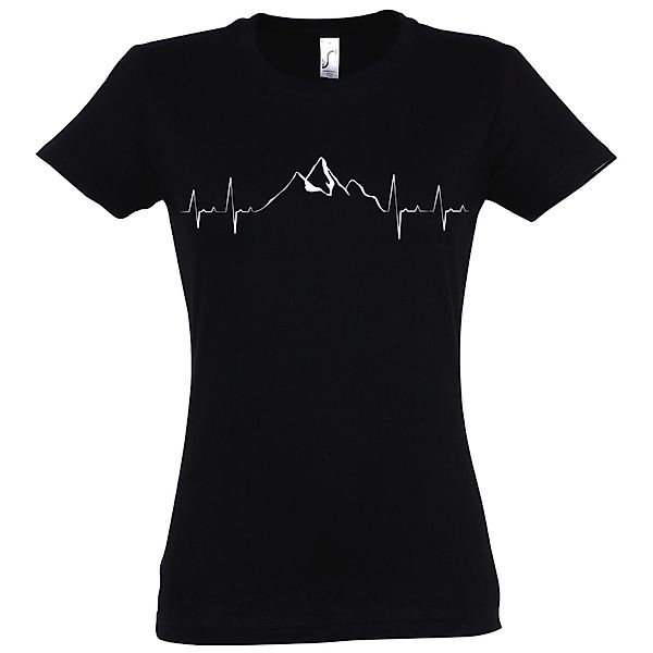Youth Designz T-Shirt Heartbeat Mountain Damen günstig online kaufen