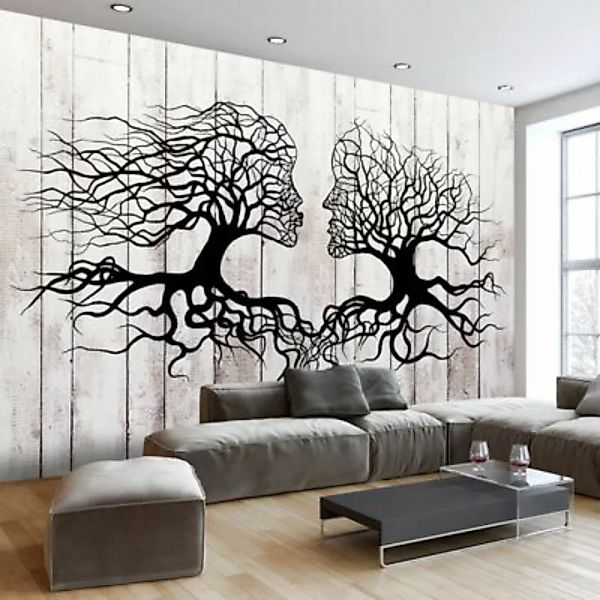 artgeist Fototapete A Kiss of a Trees mehrfarbig Gr. 400 x 280 günstig online kaufen