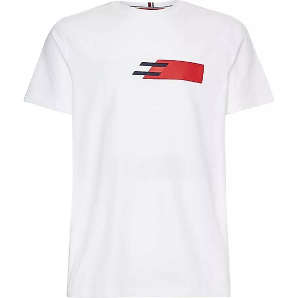 Tommy Hilfiger Sportswear Cotton Graphic Kurzärmeliges T-shirt XL White günstig online kaufen