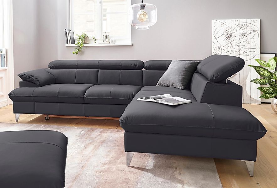 COTTA Ecksofa Caluso L-Form, mit Kopfteilverstellung, günstig online kaufen