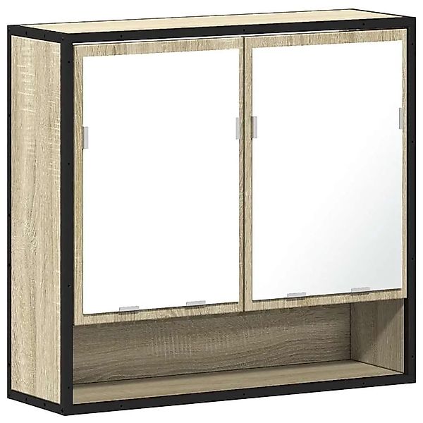 vidaXL Badezimmer-Spiegelschrank Sonoma-Eiche 65 x 20 x 60 cm Holzwerkstoff günstig online kaufen