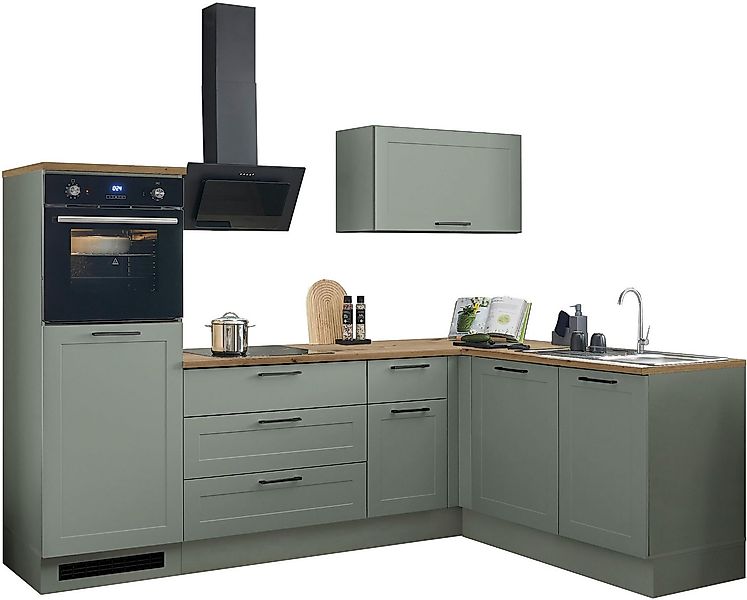 BASIC by Balculina Winkelküche Marsi, Stellmaße 260x175 cm, wahlweise E-Ger günstig online kaufen