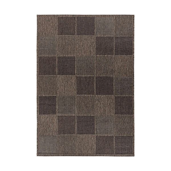 MeGusta Flachflor Teppich Modern Grau - Braun Polypropylen 120x170 cm Paula günstig online kaufen