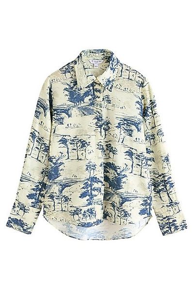 Next Langarmhemd Langärmelige Button-down-Bluse, Kurzgröße (1-tlg) günstig online kaufen