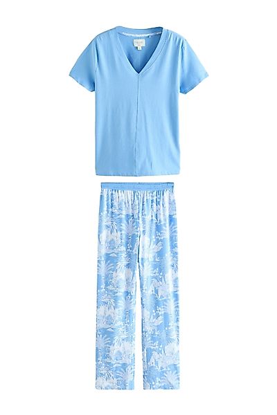 Next Pyjama Kurzarm-Schlafanzug aus 100 % Baumwolle günstig online kaufen