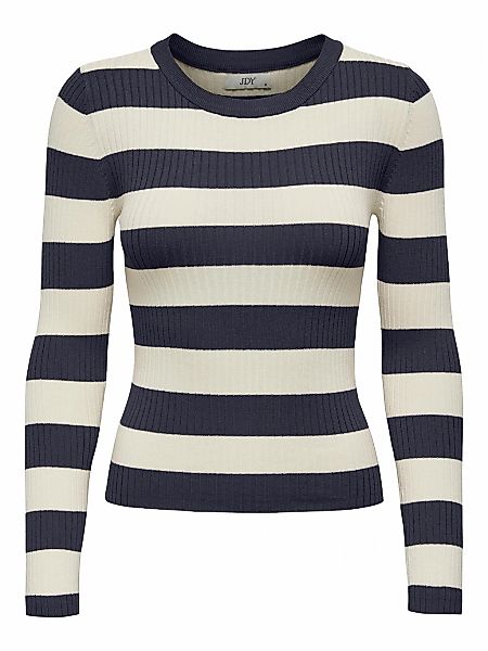 JDY Rundhalspullover "JDYPLUM L/S O-NECK PULLOVER KNT NOOS", im Ringel-Look günstig online kaufen