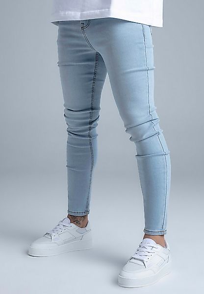 Siksilk Regular-fit-Jeans SikSilk Herren Hellblaue Skinny Jeans günstig online kaufen