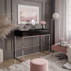 Lookway Konsolentisch BLANCO GLAMOUR auf verchromtem günstig online kaufen