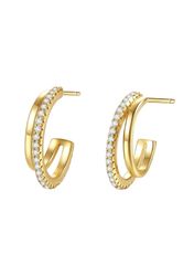 Hey Happiness Paar Ohrstecker Doppelt Kristalle, günstig online kaufen