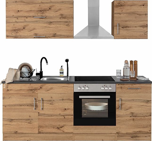 KOCHSTATION Küchenzeile "KS-Colmar" mit E-Geräten, Breite 210 cm günstig online kaufen