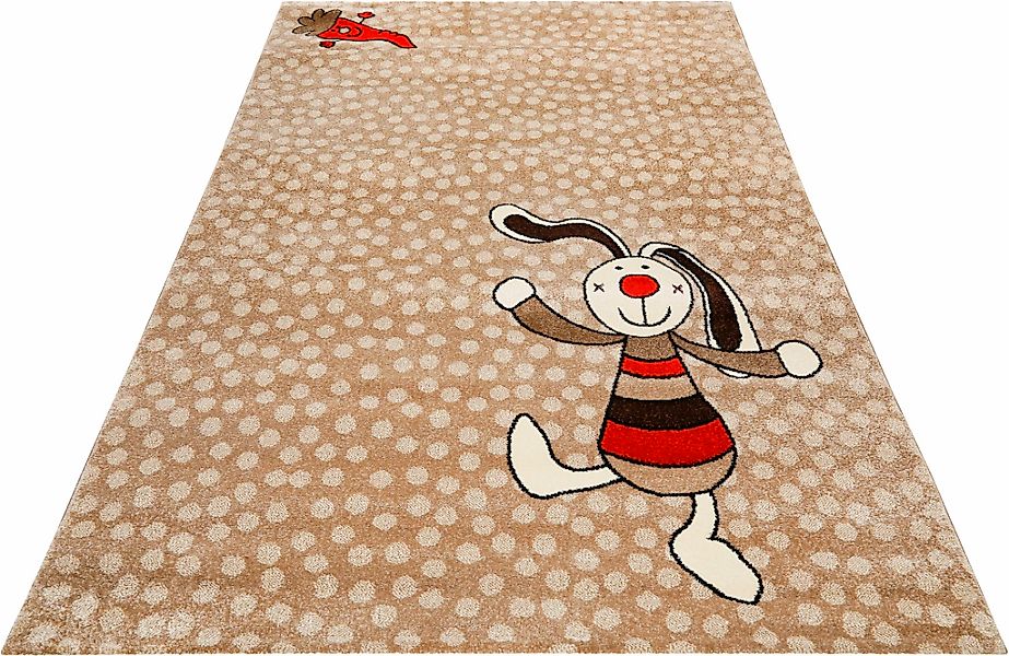 Sigikid Kinderteppich "Rainbow Rabbit" rechteckig 13 mm Höhe günstig online kaufen