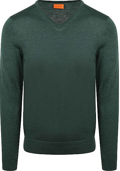 Suitable Merino Pullover V-Ausschnitt Racing Grün - Größe S günstig online kaufen