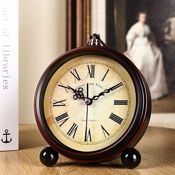 BlingBin Tischuhr wecker Retro Silent Tischuhr günstig online kaufen