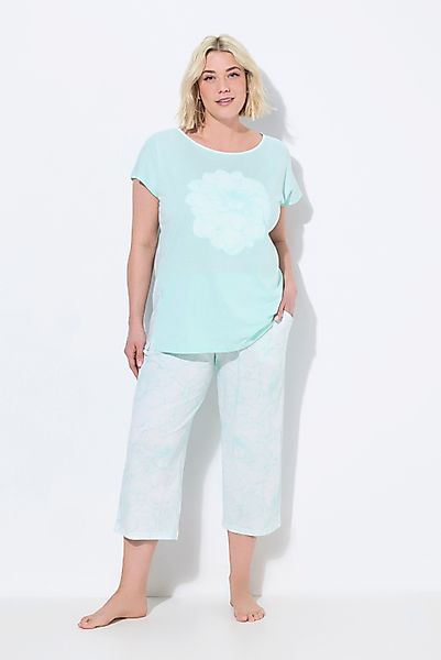 Ulla Popken Pyjama Pyjama Blüten oversized günstig online kaufen
