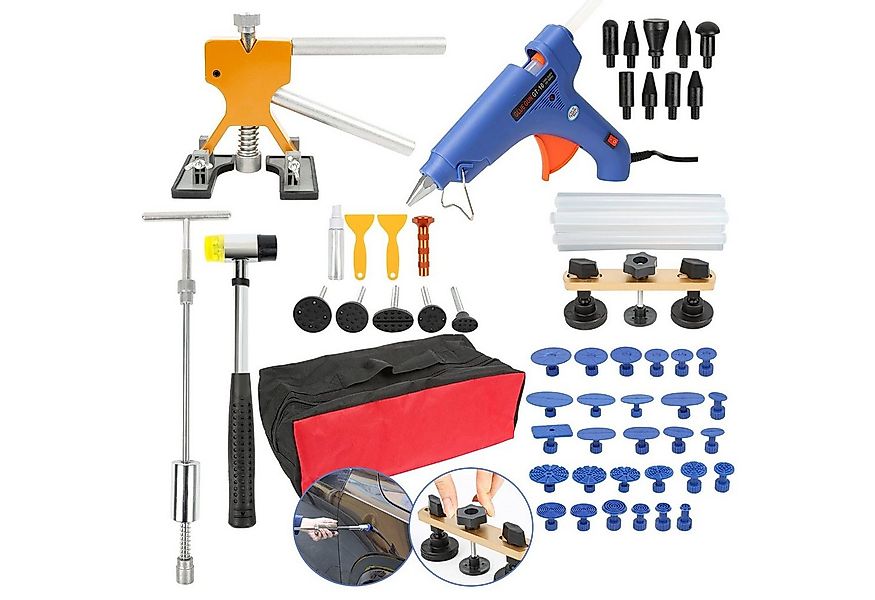 Clanmacy Multitool 57x Ausbeulwerkzeug Reparatur Auto Beulen Set Dellenlift günstig online kaufen