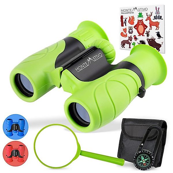 Monte Stivo Norsjo Kinder-Fernglas-Set 8-fach Vergrößerung Lupe Kompass Tas günstig online kaufen