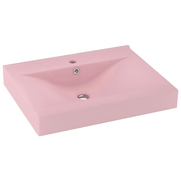 vidaXL Luxus-Waschbecken mit Hahnloch Matt-Rosa 60x46 cm Keramik 147021 günstig online kaufen