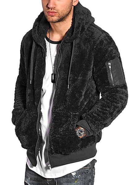 behype Sweatjacke Teddy-Zip aus weichem Teddyfleece günstig online kaufen