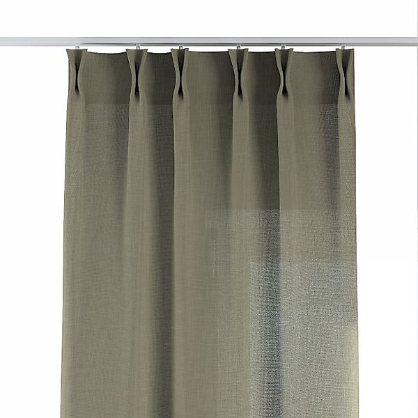 Vorhang mit flämischen 2-er Falten, olivgrün, Sensual Premium (144-43) günstig online kaufen