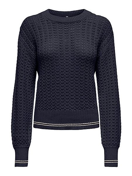 ONLY Strickpullover ONLASA LS DETAIL O-NECK CC KNT günstig online kaufen