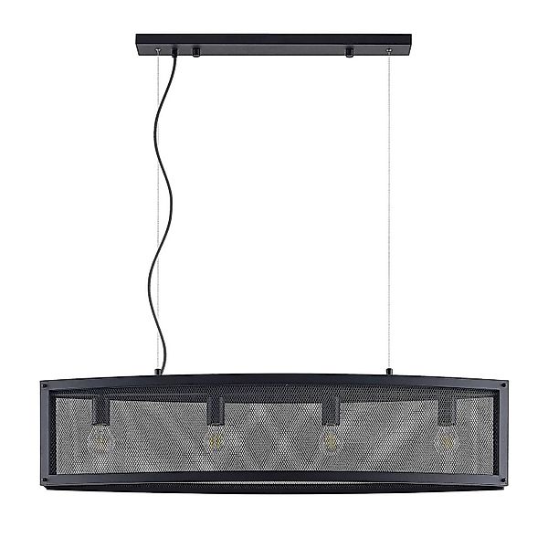 Lindby Pendelleuchte Mizgin 9921136 Landhaus Vintage Rustikal in Schwarz au günstig online kaufen