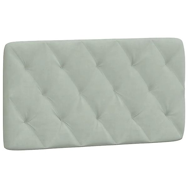 vidaXL Kopfteilkissen Hellgrau 100 cm Samt 3207722 günstig online kaufen