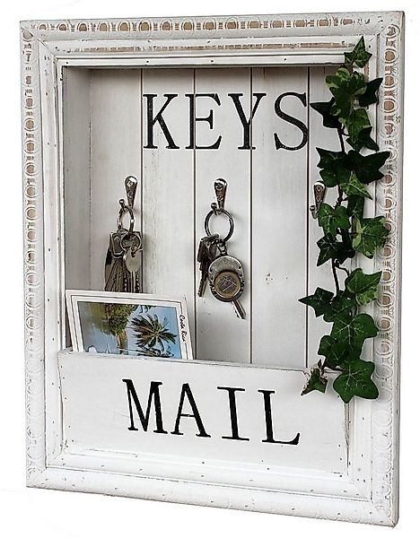 DanDiBo Schlüsselbrett Wandorganizer Vintage Holz mit Ablage Schlüsselboard günstig online kaufen