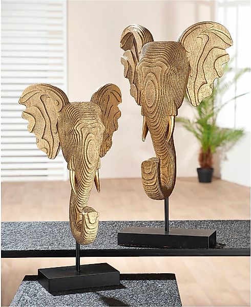 GILDE Tierfigur "Skulptur "Elefant" H. 46 cm" günstig online kaufen