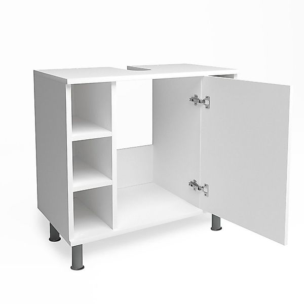 Vicco Waschbeckenunterschrank Fynn, Weiß, 60 x günstig online kaufen