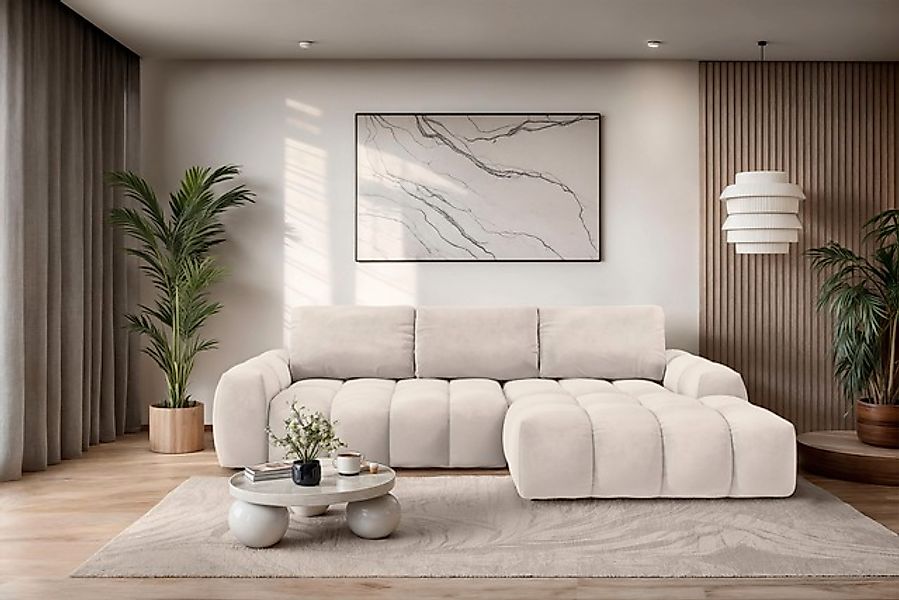 OTTO home Ecksofa »AZITA klein optionale Schlafsofa mit Bettkasten, B/T/H: günstig online kaufen