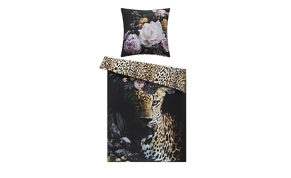 indigo Mako-Satin Wende-Bettwäsche  Leo Love ¦ Maße (cm): B: 135 Bettwaren günstig online kaufen