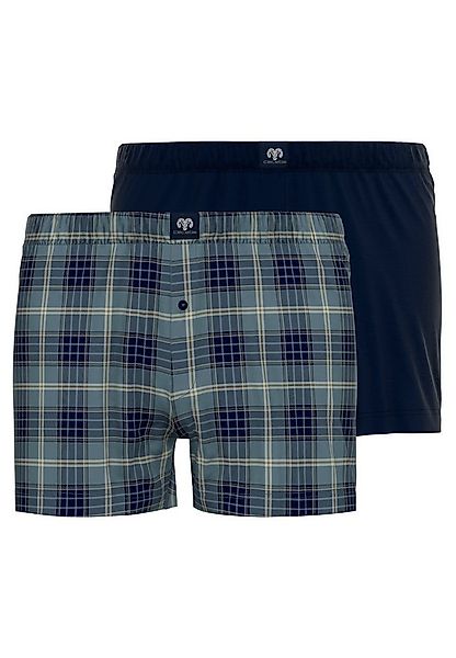 CECEBA Boxershorts CECEBA Herren Boxershort blau kariert 2er Pack (2-St) günstig online kaufen