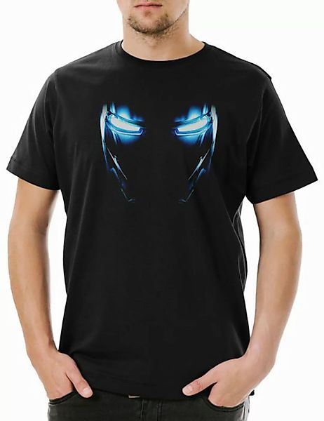 Urban Backwoods Print-Shirt Mark II Armor Eyes Herren T-Shirt Tony Stark Ir günstig online kaufen