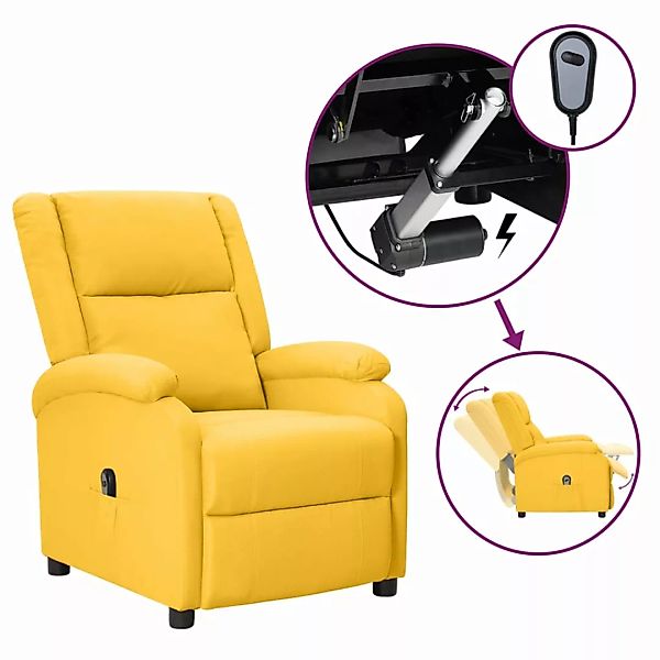 Vidaxl Elektrischer Relaxsessel Gelb Stoff günstig online kaufen
