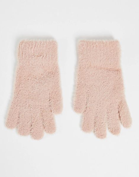 Accessorize – Superflauschige Handschuhe in Rosa günstig online kaufen