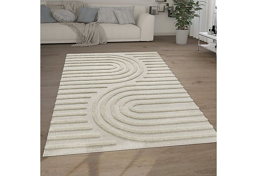 KADIMA DESIGN Teppich Struktur 3D Schlafzimmer schmutzabweisend Hochflor Te günstig online kaufen