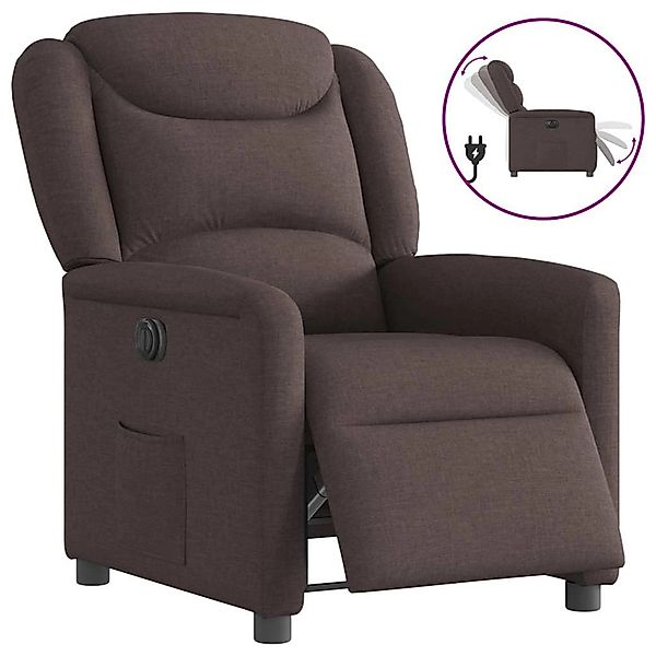 vidaXL Relaxsessel Elektrisch Dunkelbraun Stoff 3303179 günstig online kaufen