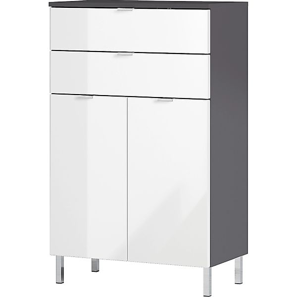 Germania Kommode Mauresa 60 cm x 97 cm x 34 cm Graphit-Weiß günstig online kaufen