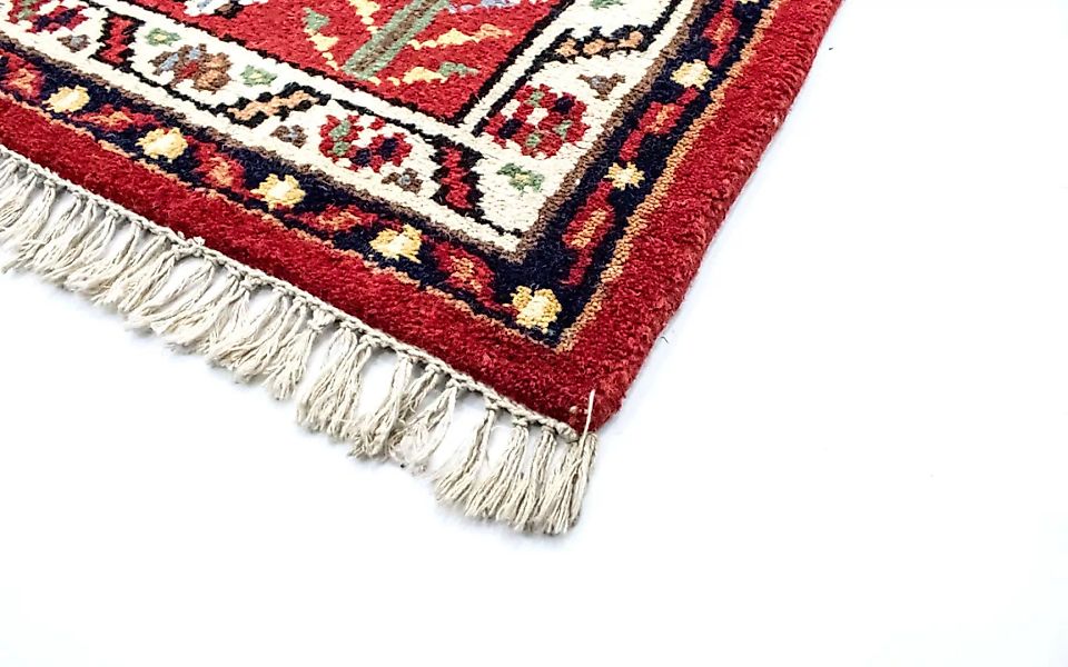 morgenland Wollteppich »Kazak Teppich handgeknüpft rot«, rechteckig günstig online kaufen