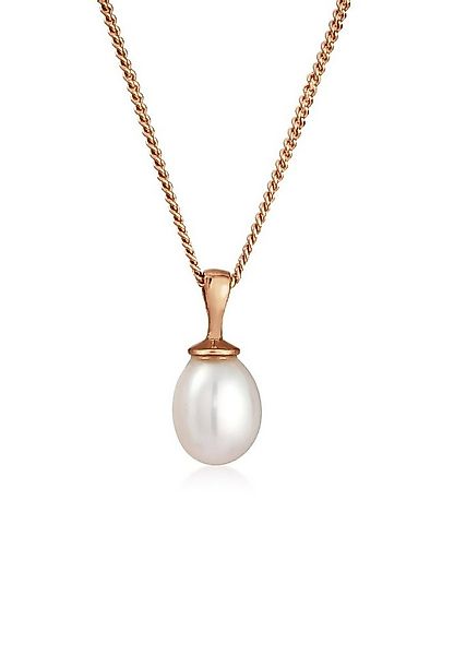 Elli Perlenkette Panzerkette Anhänger Süsswasserperle 925 Silber günstig online kaufen