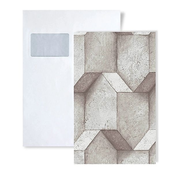 PROFHOME 1 MUSTERSTÜCK S-388273-GU DIN A4 MUSTER der Geometrischen Tapete günstig online kaufen