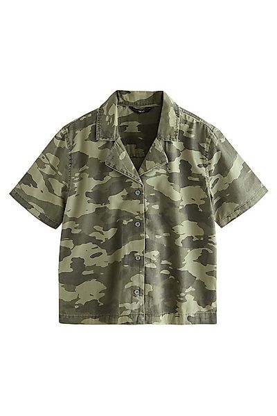 Next Jeansbluse Kurzärmliges kurzes Jeanshemd aus 100 % Baumwolle (1-tlg) günstig online kaufen