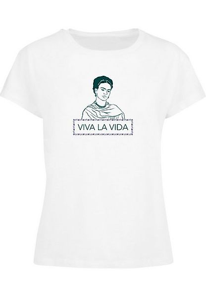 Merchcode T-Shirt Merchcode Damen Ladies Frida Kahlo - Viva la Vida Box Tee günstig online kaufen