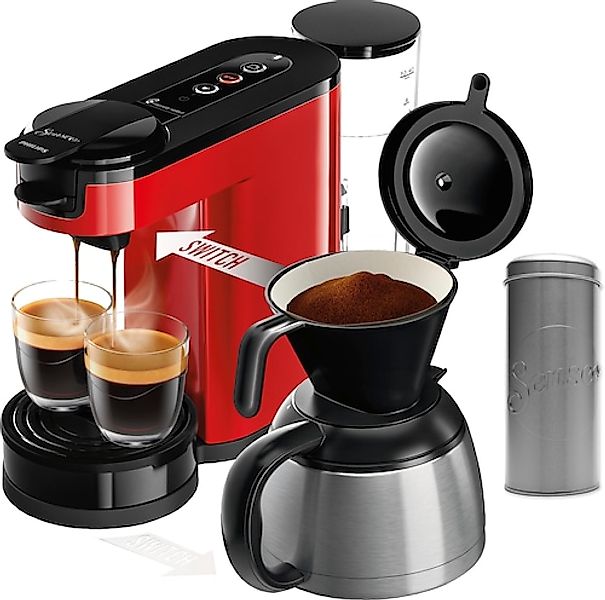 Philips Senseo Kaffeepadmaschine »Switch HD6592/84«, 1 l Kaffeekanne günstig online kaufen