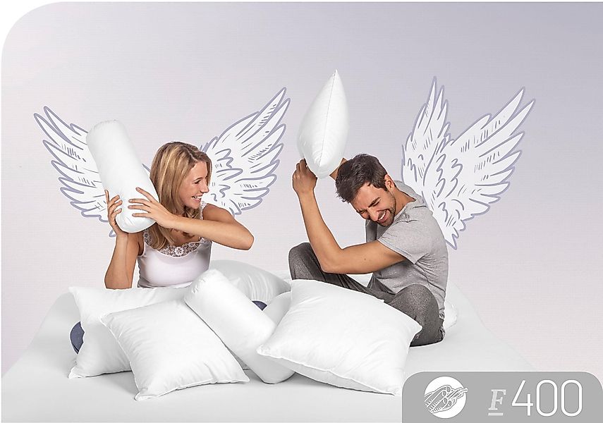 Schlafstil Baumwollkissen F400, Füllung: 100% Polyester, günstig online kaufen