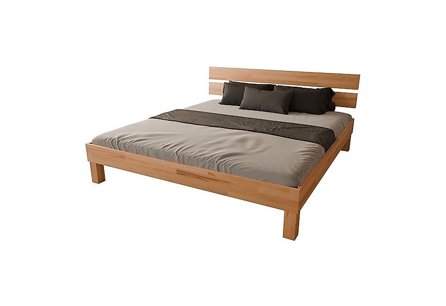 MeinMassivholz Massivholzbett PALMA Kernbuche (Verfügbar als Einzelbett & D günstig online kaufen