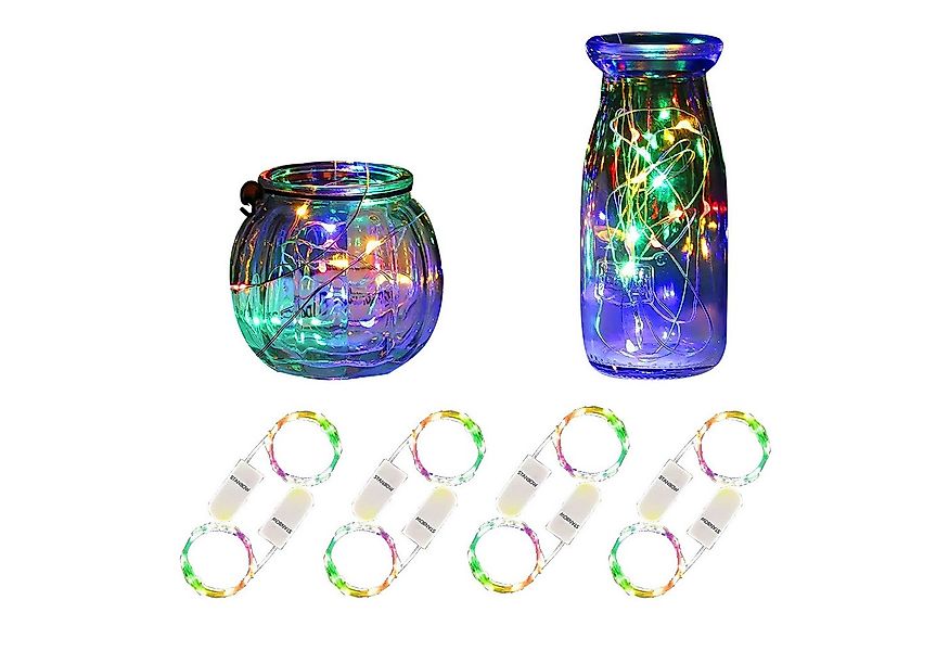 Nettlife LED-Lichterkette LED-Lichterkette Inne 8er Pack 2M 20Led mehrfarbi günstig online kaufen